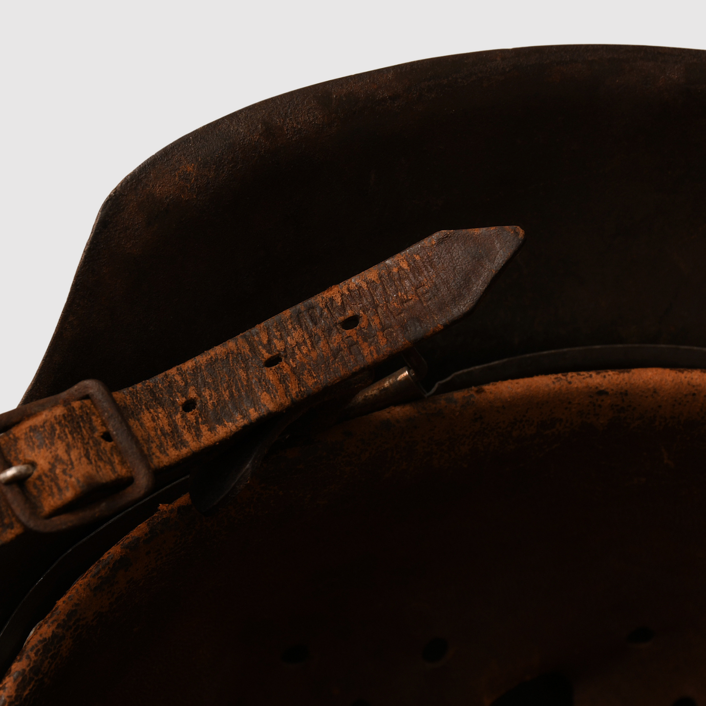 German WWII Waffen SS Model 1942 Raw Edge Single Decal Helmet