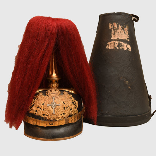 German WWI Bavarian Field Artillery Reserve Officer’s Pickelhaube