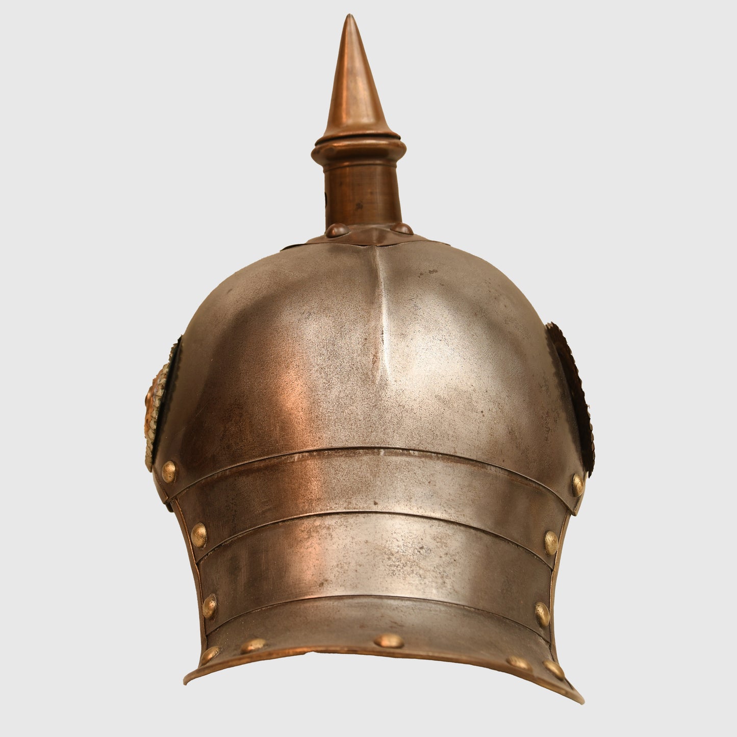 German WWI Saxon Guard Reiter All Steel Heavy Cavalry Helmet