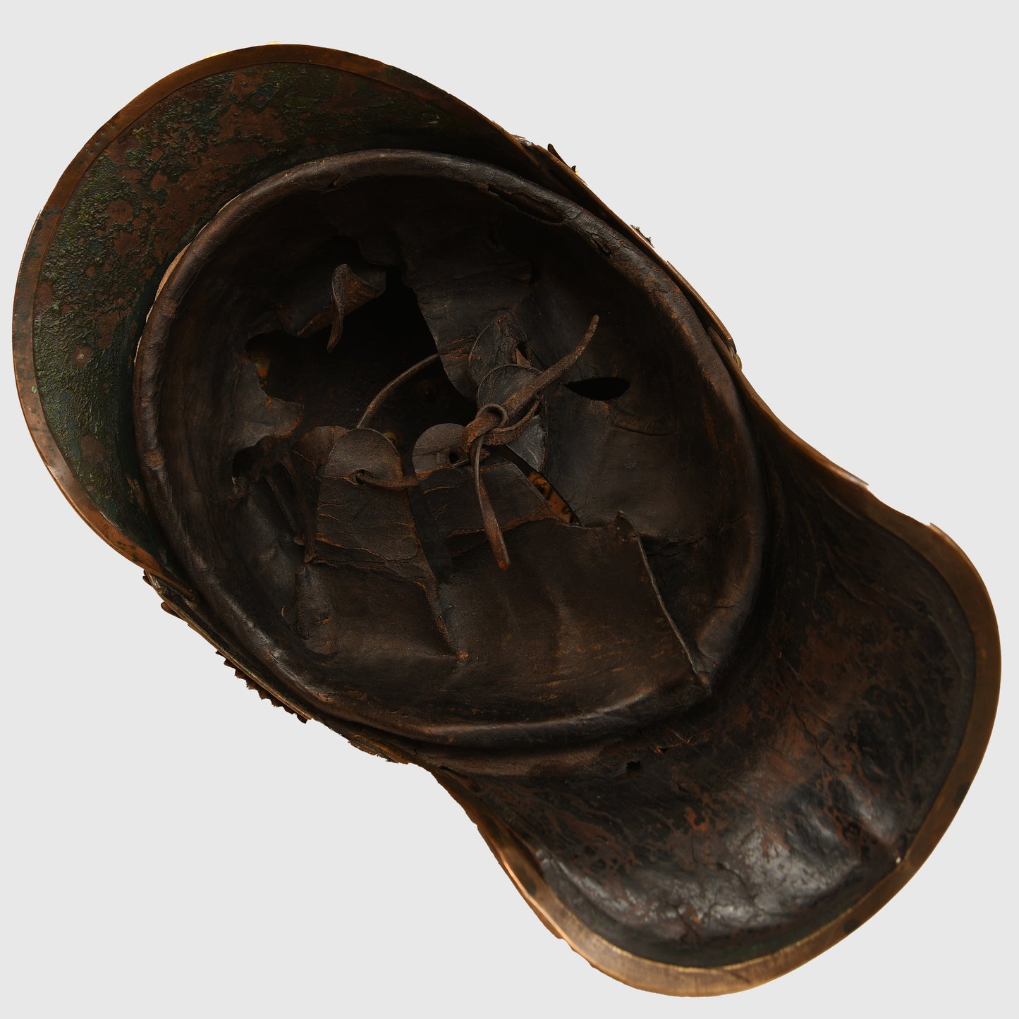 German WWI Saxon Guard Reiter All Steel Heavy Cavalry Helmet