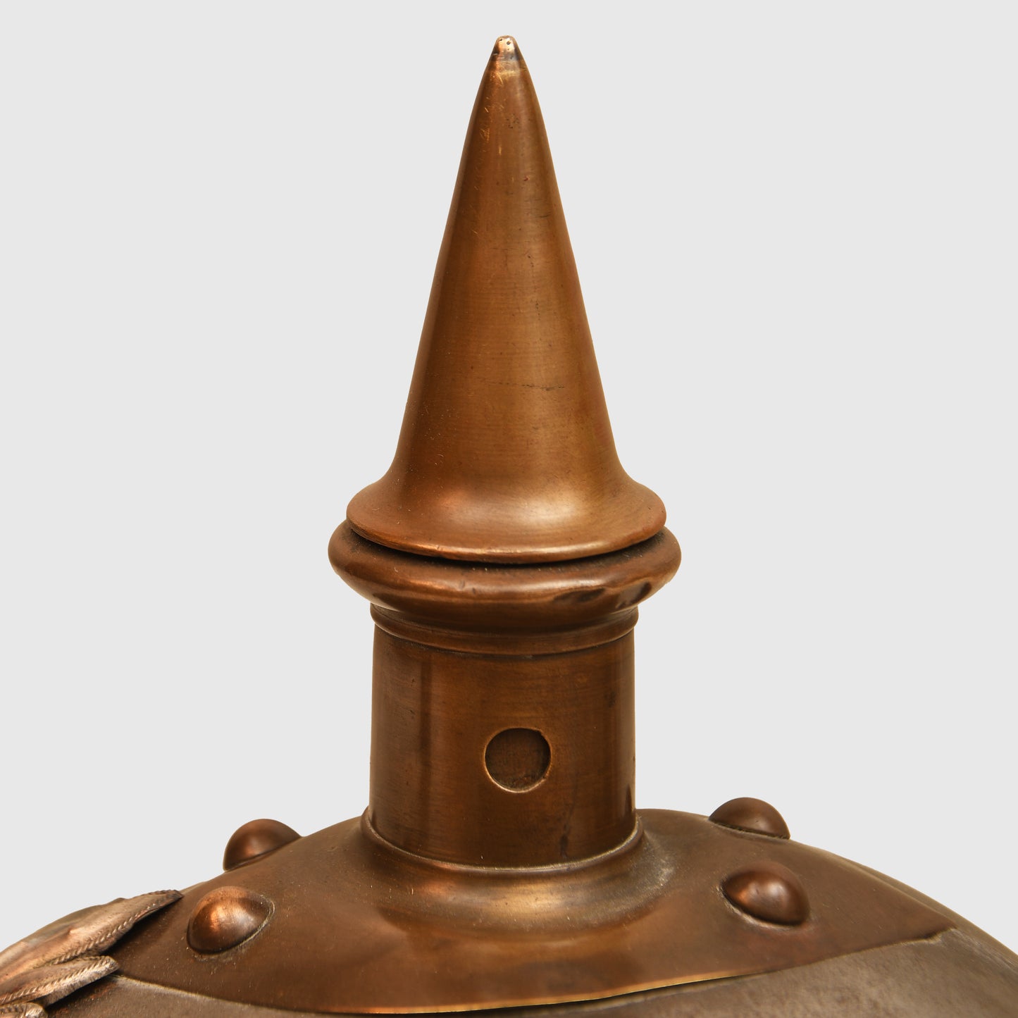 German WWI Saxon Guard Reiter All Steel Heavy Cavalry Helmet