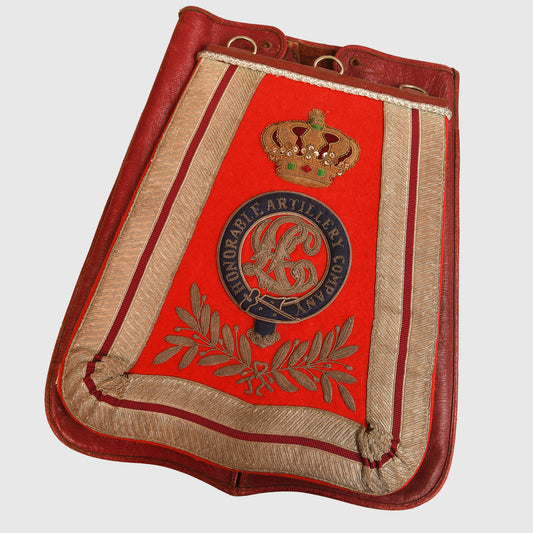 Honourable Artillery Company Victorian Sabretache – With Morocco Leather Case