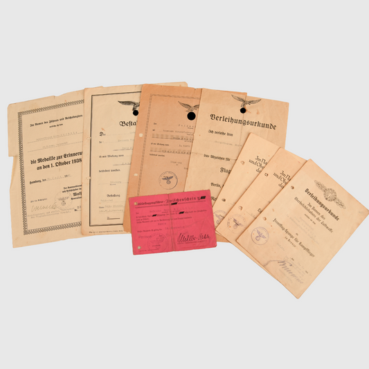 German WWII Luftwaffe Night Harassment Bomber Pilot – Group of Citations