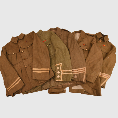 BRITISH WWII TUNICS OF MAJOR ROBERT WALTER PURVIS 3rd BAT GORDON HIGHLANDERS