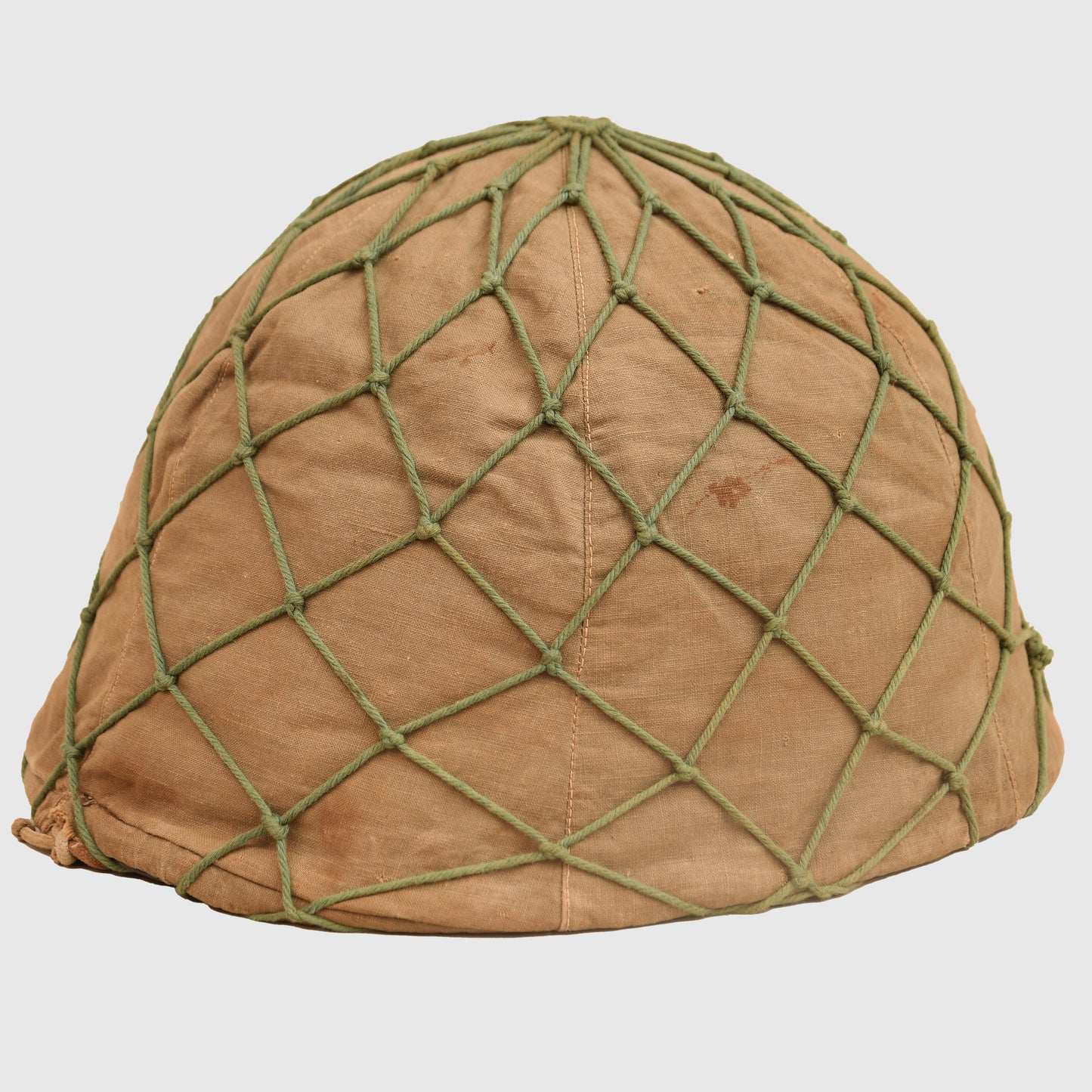 WWII Japanese Type 90 Naval Combat Helmet with Original Cover and Net