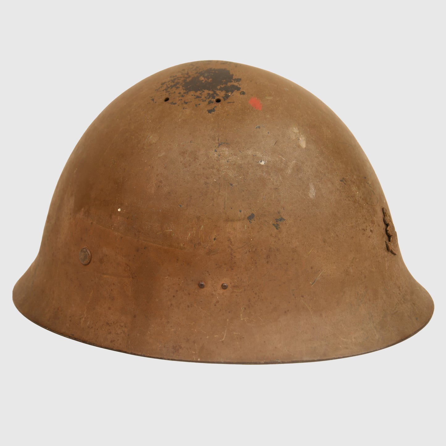 WWII Japanese Type 90 Naval Combat Helmet with Original Cover and Net