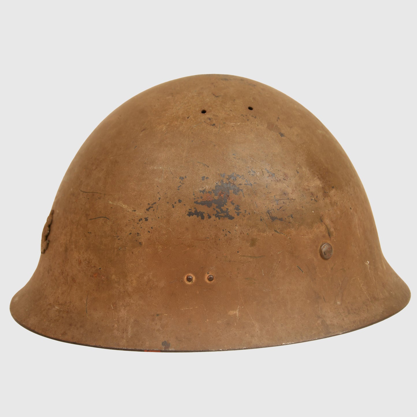 WWII Japanese Type 90 Naval Combat Helmet with Original Cover and Net